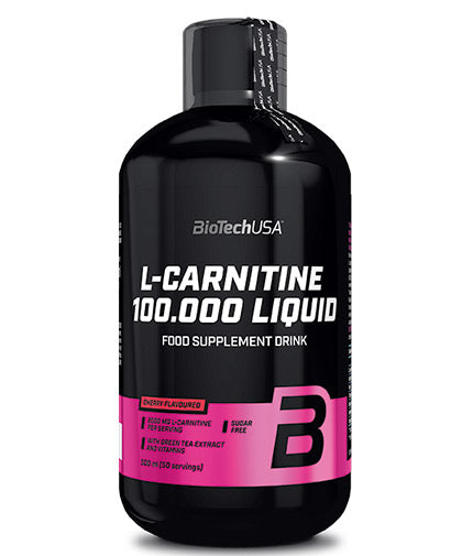 L-Carnitine 100.000 / 500ml Liquid  BioTech USA - Nutra Best Bulgaria