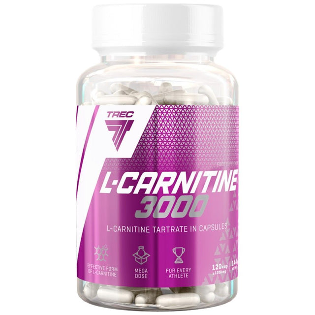 L-Carnitine 3000 Caps - 120 капсули  Trec Nutrition - Nutra Best Bulgaria