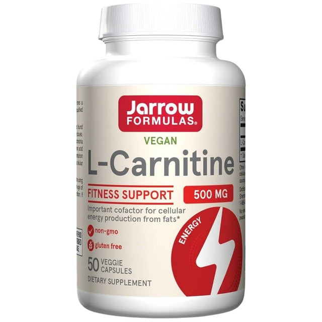 L-Carnitine 500 mg - 50 капсули  Jarrow Formulas - Nutra Best Bulgaria