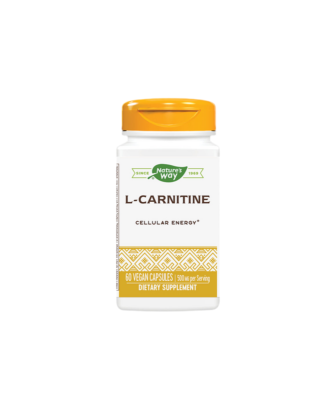 L-Carnitine/ Л-Карнитин 500 mg х 60 капсули Nature’s Way  Nature’s Way - Nutra Best Bulgaria