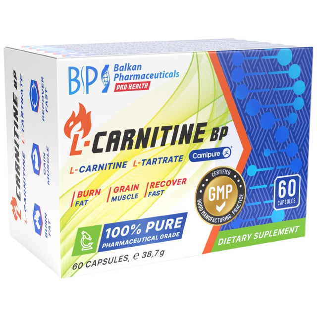 L-Carnitine BP | Carnipure® - 60 капсули  Balkan Pharmaceuticals - Nutra Best Bulgaria
