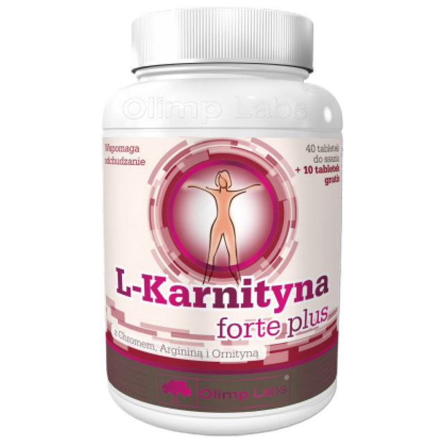 L-Carnitine Forte Plus 500 mg 40 Дъвчащи таблетки  Olimp - Nutra Best Bulgaria