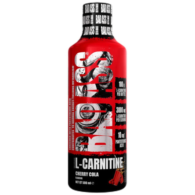 L-Carnitine Liquid 100000 mg | with Vitamin B-5 - 500 мл  BAD ASS - Nutra Best Bulgaria