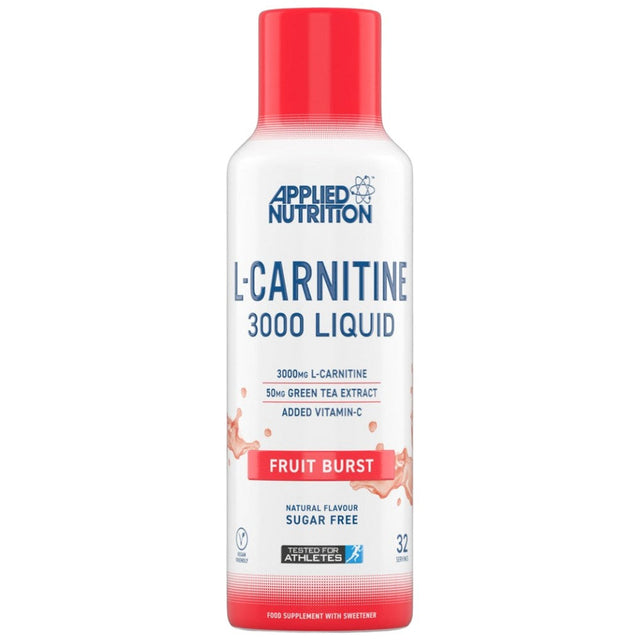 L-Carnitine Liquid 3000 With Green Tea - 480 мл  Applied Nutrition - Nutra Best Bulgaria