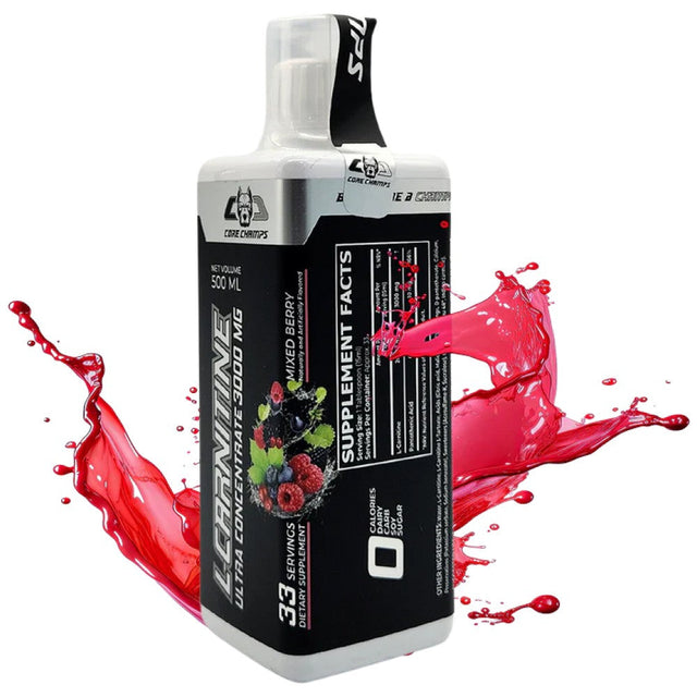 L-Carnitine Liquid 3000 mg - 500 мл  Core Champs by Kai Greene - Nutra Best Bulgaria