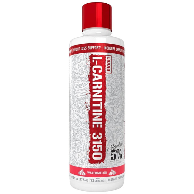 L-Carnitine Liquid 3150 | 4 Type Carnitine Matrix - 473 мл  Rich Piana 5% Nutrition - Nutra Best Bulgaria