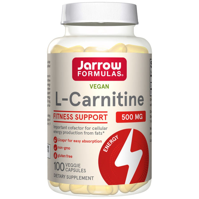 L-Carnitine Liquid Cap 500 mg - 100 Гел капсули  Jarrow Formulas - Nutra Best Bulgaria