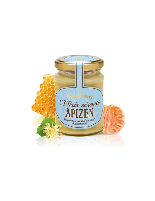 L’ Elixir sérénité Apizen/ Апизен (липов мед + магнезий и етерично масло от червена мандарина), 200 g Famille Mary  Famille Mary - Nutra Best Bulgaria