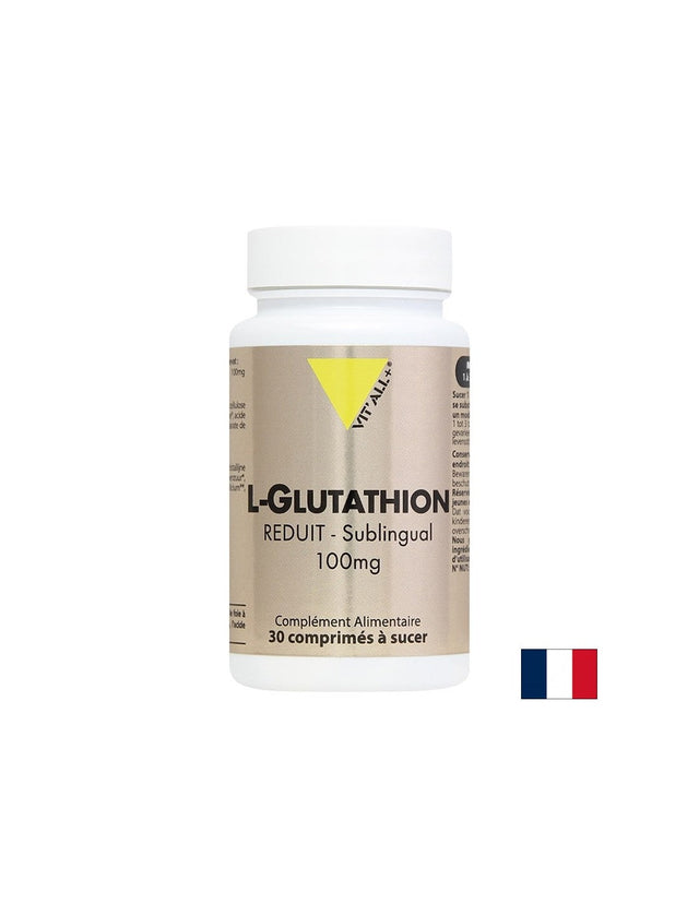 Антиоксиданта защита и здраве за черния дроб - L-Глутатион (GSH), 100 mg х 30 сублингвални таблетки  Vit'all Plus - Nutra Best Bulgaria