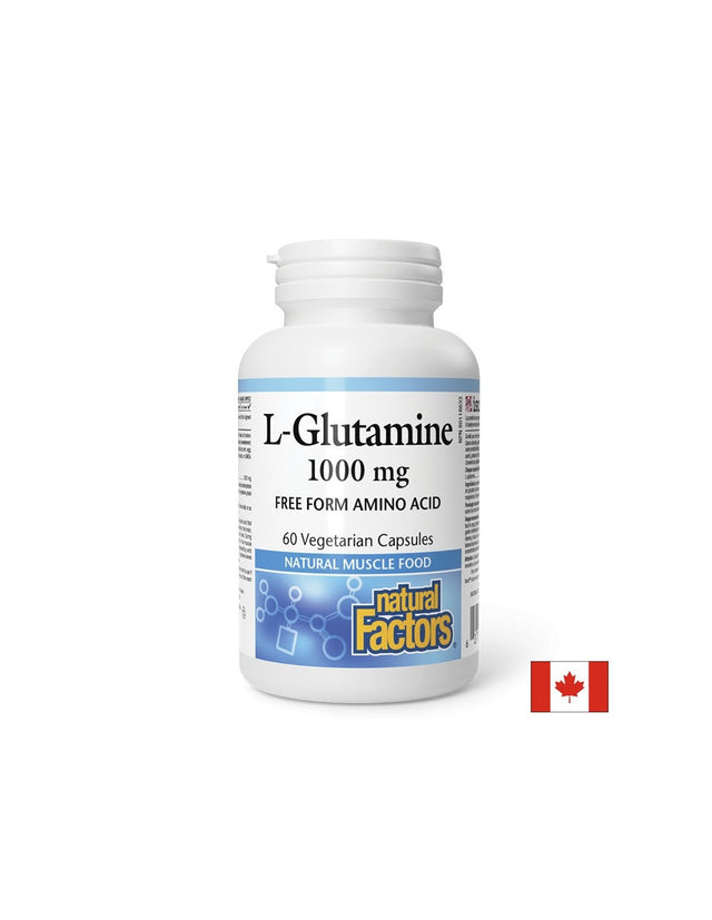 L-Glutamine 1000 mg - 60 капсули  Natural Factors - Nutra Best Bulgaria