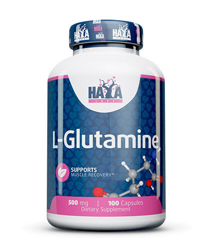 L-Glutamine 500mg. / 100caps.  Haya Labs - Nutra Best Bulgaria
