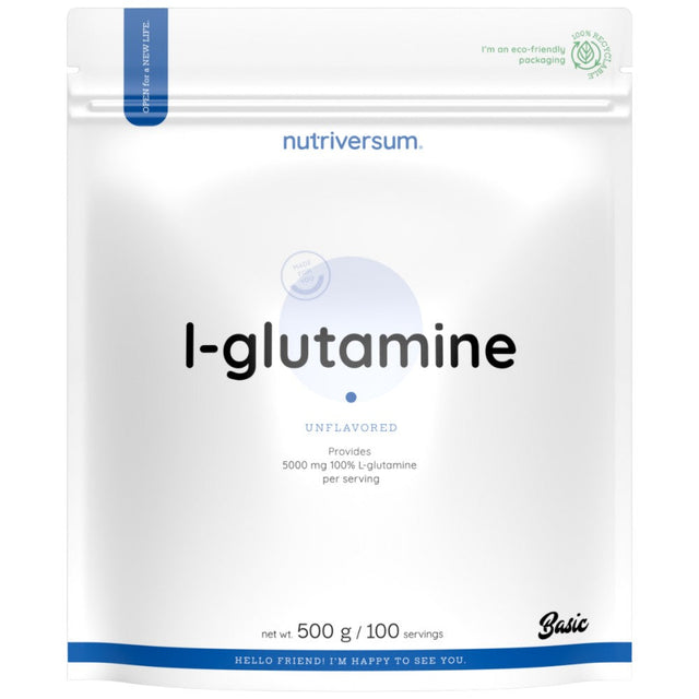 L-Glutamine Powder - 500 грама  Nutriversum - Nutra Best Bulgaria