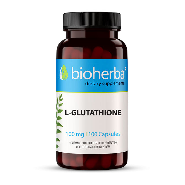 L-Glutathione - 100 капсули  Bioherba - Nutra Best Bulgaria