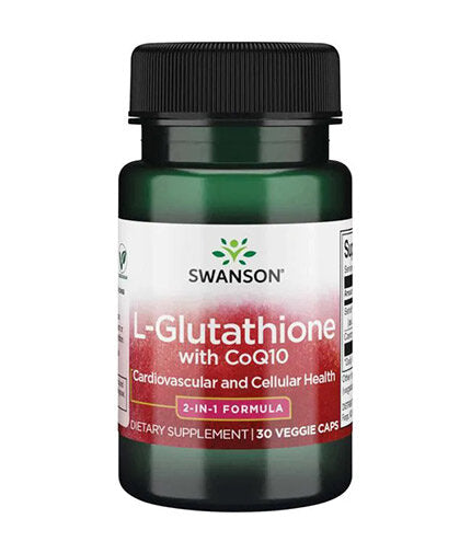 L-Glutathione with CoQ10 300 mg - 30 капсули  Swanson - Nutra Best Bulgaria