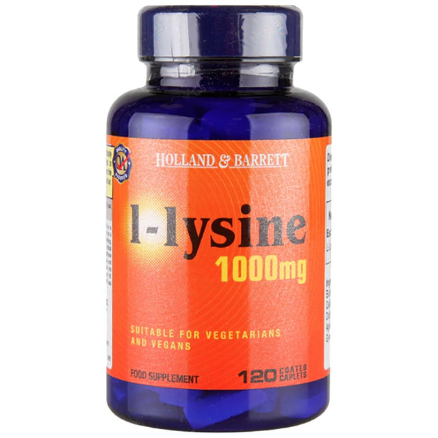 L-Lysine 1000 mg - 120 каплети  Holland & Barrett - Nutra Best Bulgaria