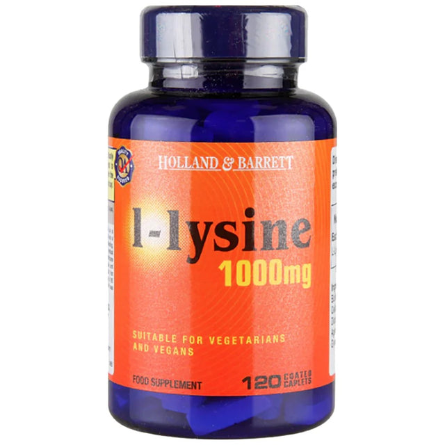 L-Lysine 1000 mg - 120 каплети - Nutra Best