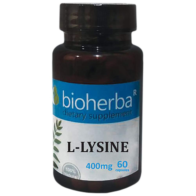 L-Lysine 400 mg - 60 капсули  Bioherba - Nutra Best Bulgaria