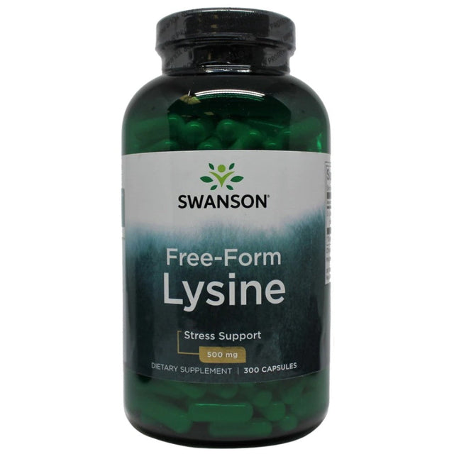 L-Lysine 500 mg 300 капсули  Swanson - Nutra Best Bulgaria