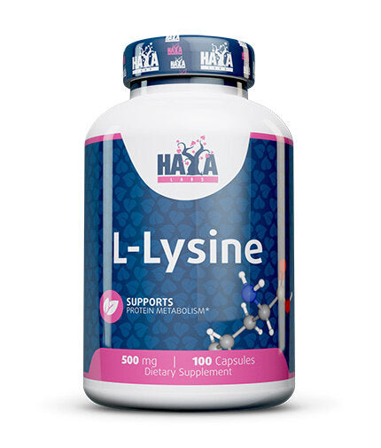 L-Lysine 500mg. / 100 Vcaps.  Haya Labs - Nutra Best Bulgaria