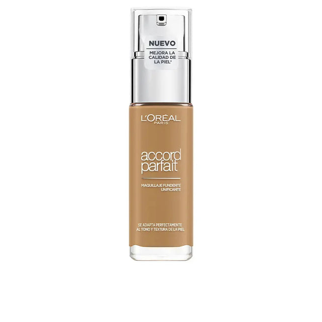 L'Oreal Paris, Accord Parfait, Liquid Foundation, 10 D/W, Deep Golden, 30 ml  L`Oreal Paris - Nutra Best Bulgaria