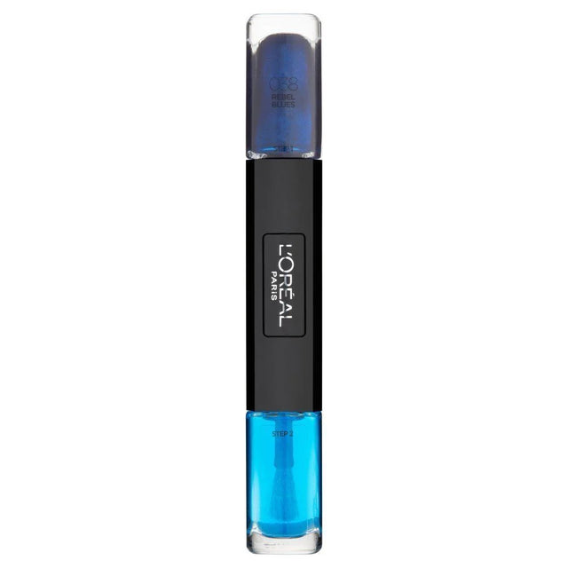 L'Oreal Paris, Infallible, Nail Polish 2-In-1, 038, Rebel Blues, 2 x, 5 ml  L`Oreal Paris - Nutra Best Bulgaria