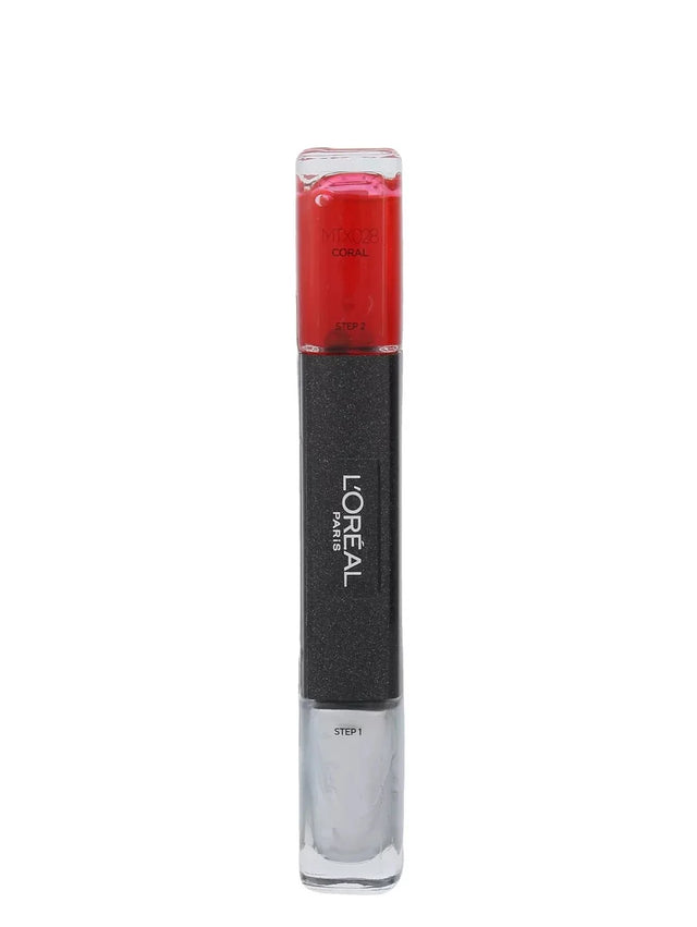 L'Oreal Paris, Infallible, Nail Polish 2-In-1, MTX 028, Coral, 2 x, 5 ml  L`Oreal Paris - Nutra Best Bulgaria