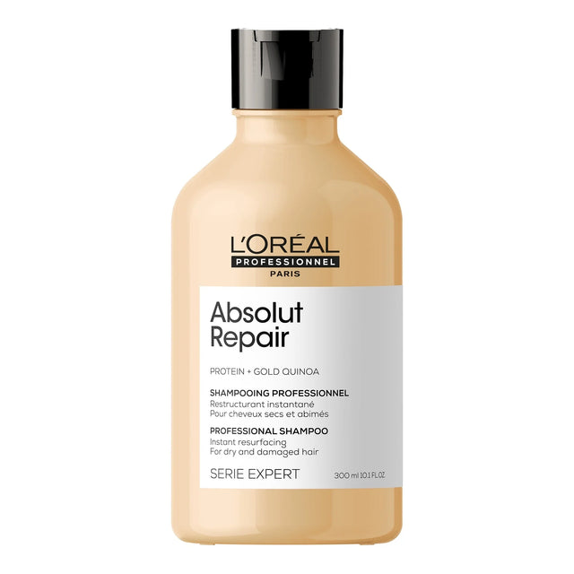 L'Oreal Professionnel, Serie Expert Absolut Repair, Protein + Gold Quinoa, Hair Shampoo, Instant Resurfacing, 300 ml  L`Oreal Professionnel - Nutra Best Bulgaria