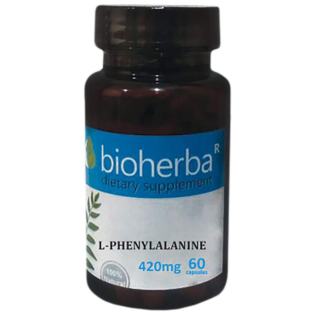 L-Phenylalanine 420 mg - 60 капсули  Bioherba - Nutra Best Bulgaria