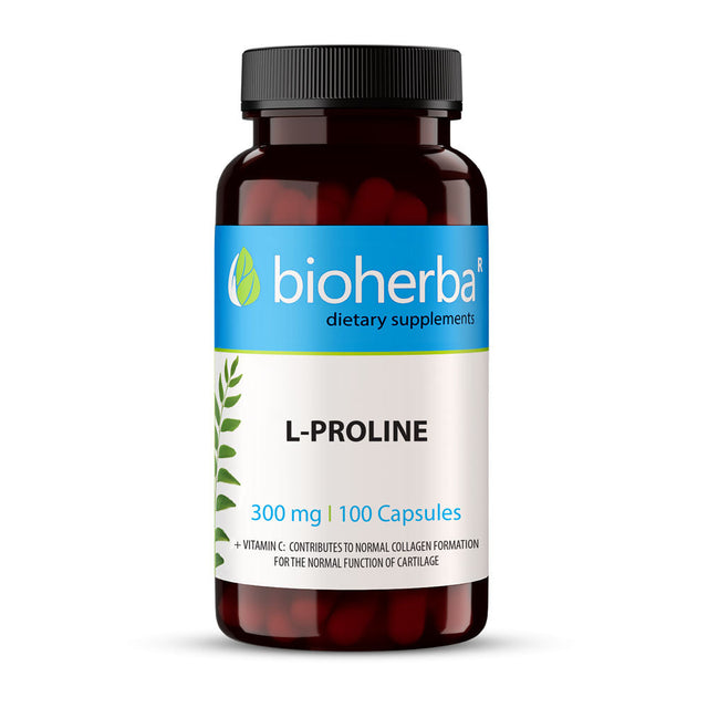 L-Proline 300 mg - 100 капсули  Bioherba - Nutra Best Bulgaria