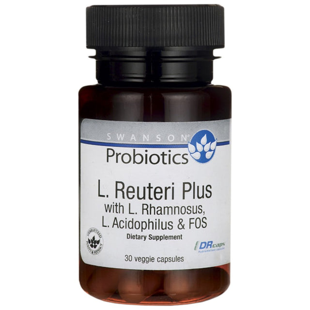 L. Reuteri Plus with L. Rhamnosus, L. Acidophilus and FOS 30 капсули  Swanson - Nutra Best Bulgaria