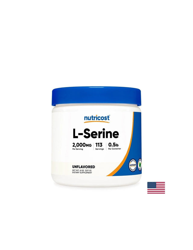 Памет и концентрация - Л-Серин (L-Serine), 227 g прах  Nutricost - Nutra Best Bulgaria