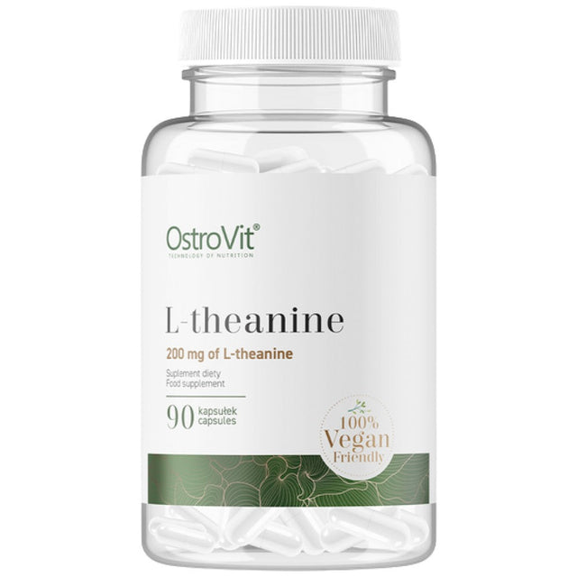 L-Theanine 200 mg | Vege 90 капсули  OstroVit - Nutra Best Bulgaria