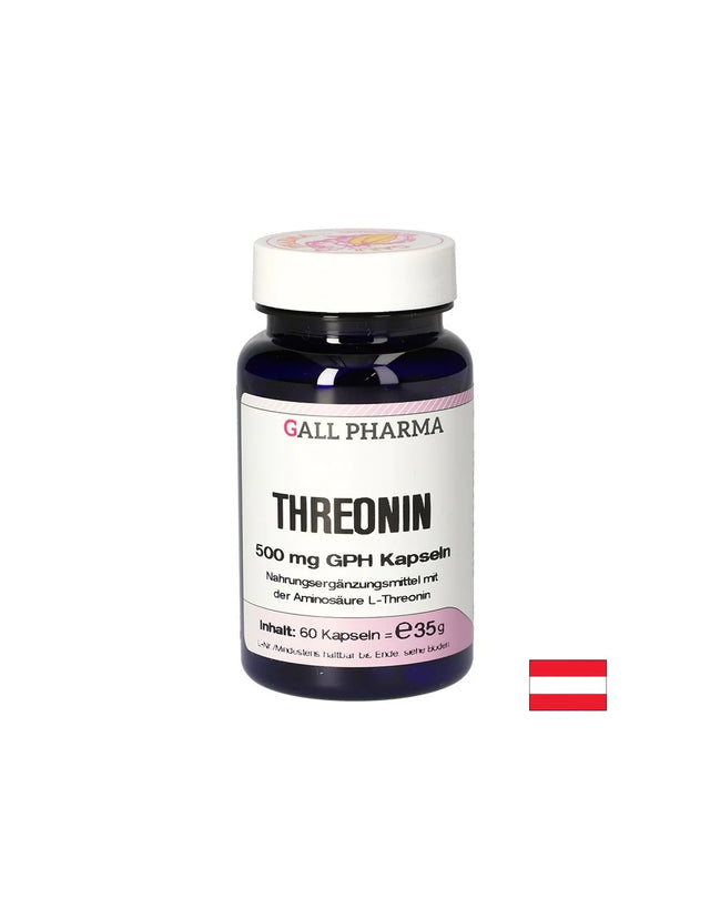 Грижа за костите и мускулите - L-Треонин (Threonin), 500 mg х 60 капсули - Nutra Best