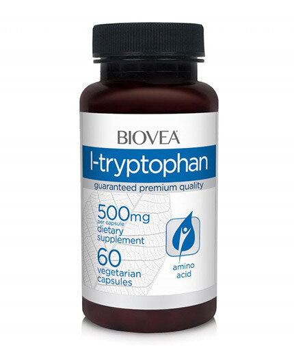 L-Tryptophan 500 mg  60 Caps  Biovea - Nutra Best Bulgaria