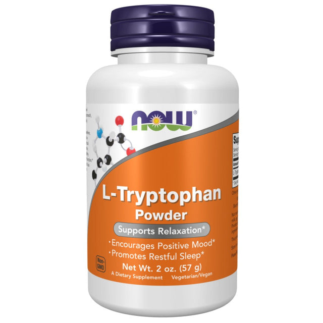 L-Tryptophan Powder - 57 грама  NOW Foods - Nutra Best Bulgaria