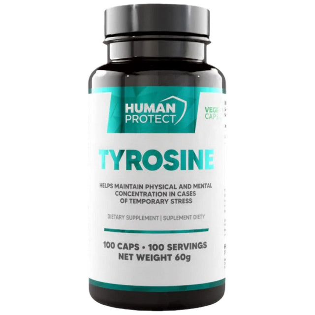 L-Tyrosine 500 mg - 100 капсули  Human Protect - Nutra Best Bulgaria