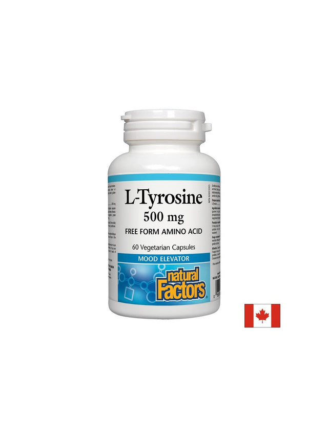 L-Tyrosine 500 mg - 60 капсули  Natural Factors - Nutra Best Bulgaria