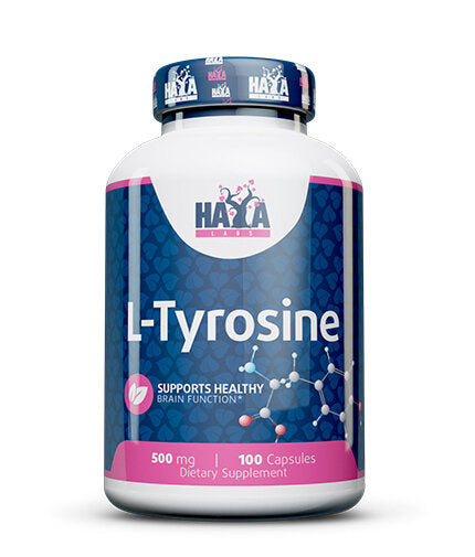 L-Tyrosine 500mg. / 100 Caps.  Haya Labs - Nutra Best Bulgaria