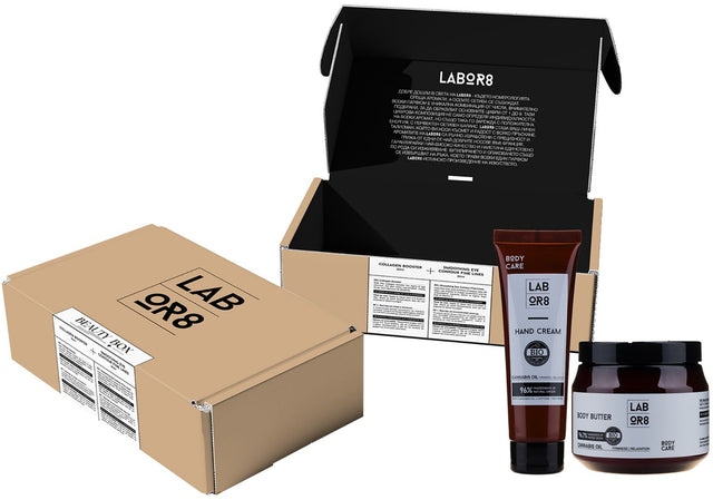 LABOR8 Hemp Body Butter 250 ml + Hand Cream 75 ml  LABOR8 - Nutra Best Bulgaria