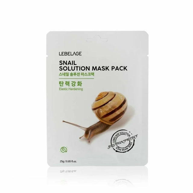 LEBELAGE - Snail Solution Mask Pack, 25g, 1pc  LEBELAGE - Nutra Best Bulgaria