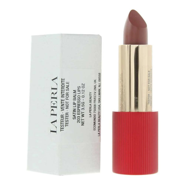 La Perla, Satin Lips, Satin, Lip Balm, 203, Espresso, 3.5 g *Tester  La Perla - Nutra Best Bulgaria