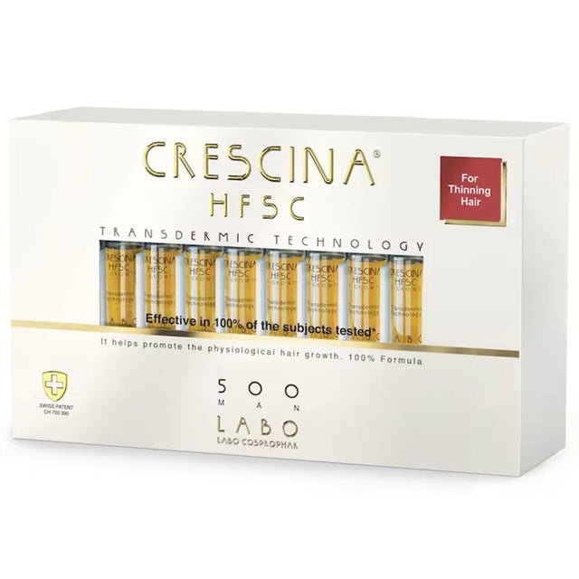 Labo, Crescina, Transdermic HFSC 500, For Growth Stimulation, Ampoules Treatment Serum, For Scalp, For Men, 20 pcs, 3.5 ml  Labo - Nutra Best Bulgaria