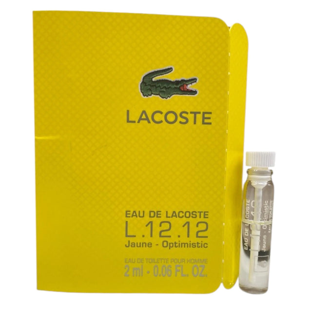 Lacoste, Eau de Lacoste L.12.12 Jaune - Optimistic, Eau De Toilette, For Men, 2 ml *Vial  Lacoste - Nutra Best Bulgaria