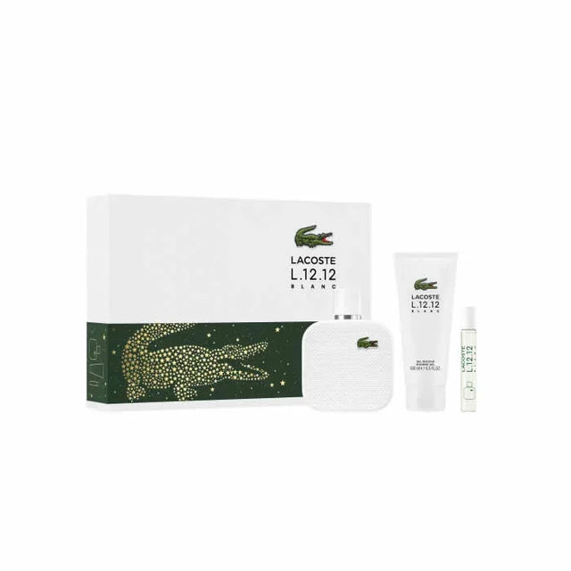 Lacoste L.12.12 Blanc Men Eau De Toilette Spray 100ml Set 3 Pieces  LACOSTE - Nutra Best Bulgaria