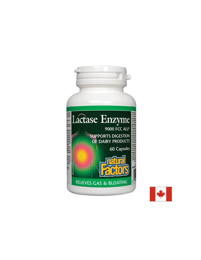 Lactase Enzyme 250 mg - 60 капсули  Natural Factors - Nutra Best Bulgaria