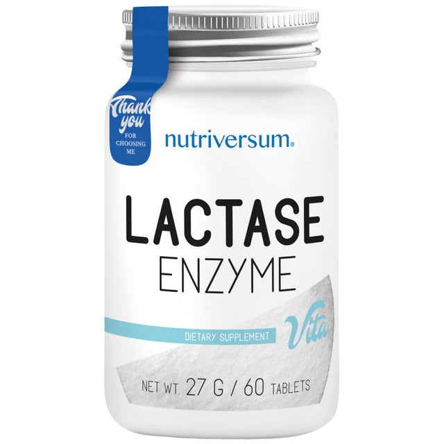 Lactase Enzyme - 60 Таблетки  Nutriversum - Nutra Best Bulgaria
