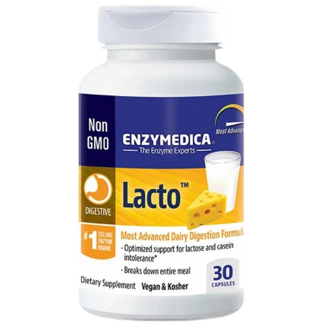 Lacto - 30 капсули  Enzymedica - Nutra Best Bulgaria