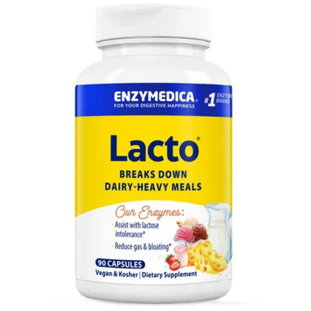 Lacto - 90 капсули  Enzymedica - Nutra Best Bulgaria