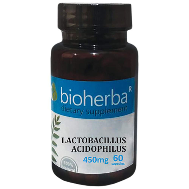 Lactobacillus Acidophilus 450 mg - 60 капсули  Bioherba - Nutra Best Bulgaria