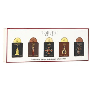 Lattafa Collection # 4 Art Of Arabia Iii 20 ml + Ajwaa 20 ml + Al Qiam Gold 20 ml + Masa 20 ml + Brioche Vanille 20 ml U  Lattafa - Nutra Best Bulgaria